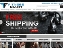 Tablet Screenshot of fitnessgiant.com